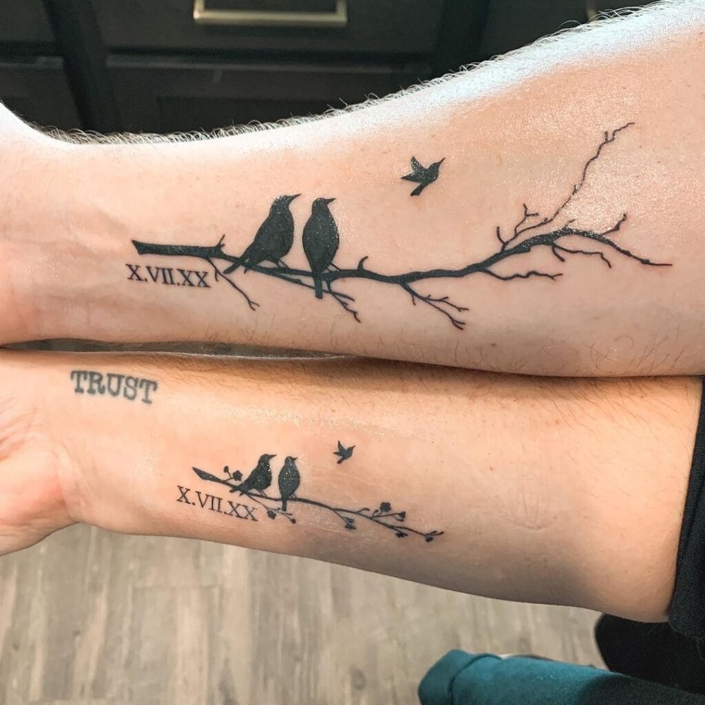 Infinity Symbol, with Dates & Quote Tattoo Design