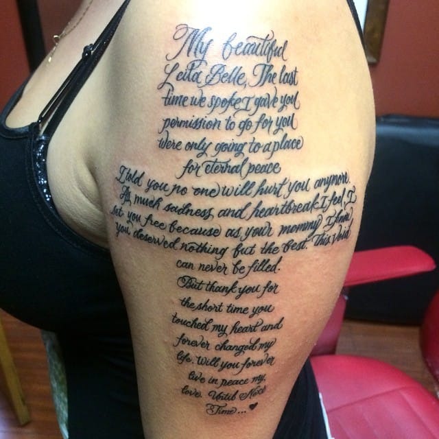 Memorial Tattoo Ideas for a Child Tattoo Design