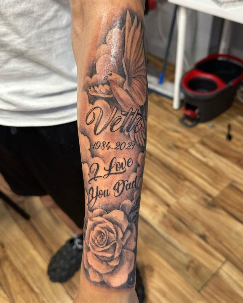 Memorial Tattoo Ideas for Dads Tattoo Design