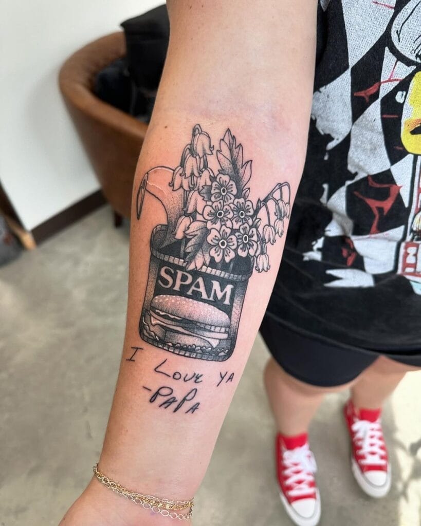 Minimalist Drawings & Dates Tattoo Design