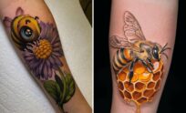 Men And Dainty Bee Tattoo Ideas For Subtle and Symbolic Placement