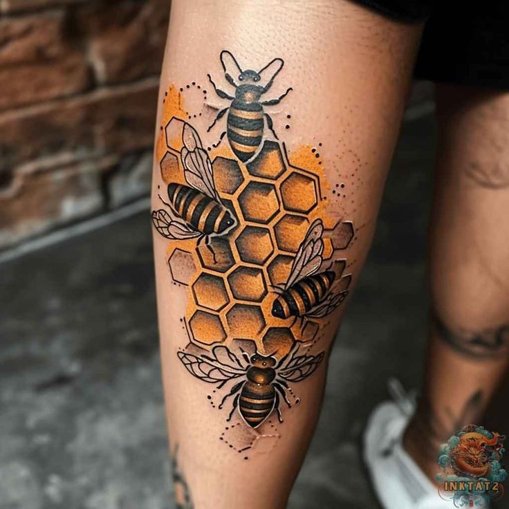 Swarm on the Hive Tattoo Design