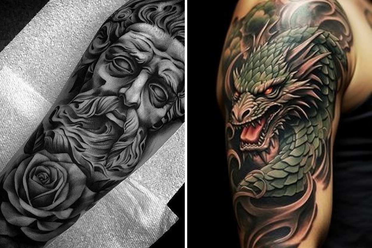18+ Men and Meaningful Shoulder Tattoo Ideas For Unique Designs to Inspire Your Next Ink Featured Lookbook Collage