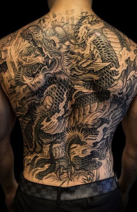 Fierce Eastern Dragon Masterpiece Tattoo Design