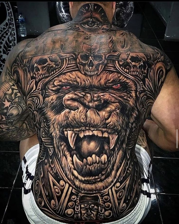 War God and Thunderbeast Tattoo Design