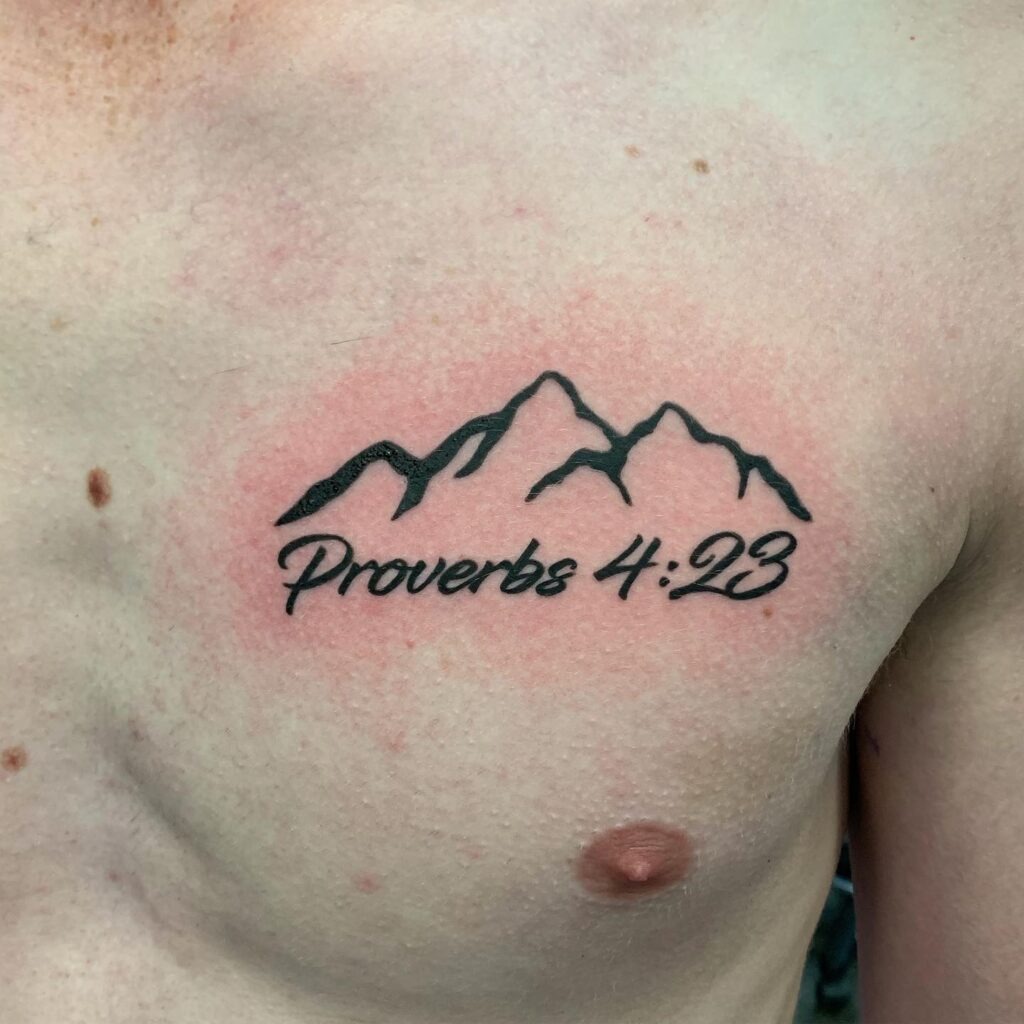 Philippians 4:13 Chest Tattoo Tattoo Design