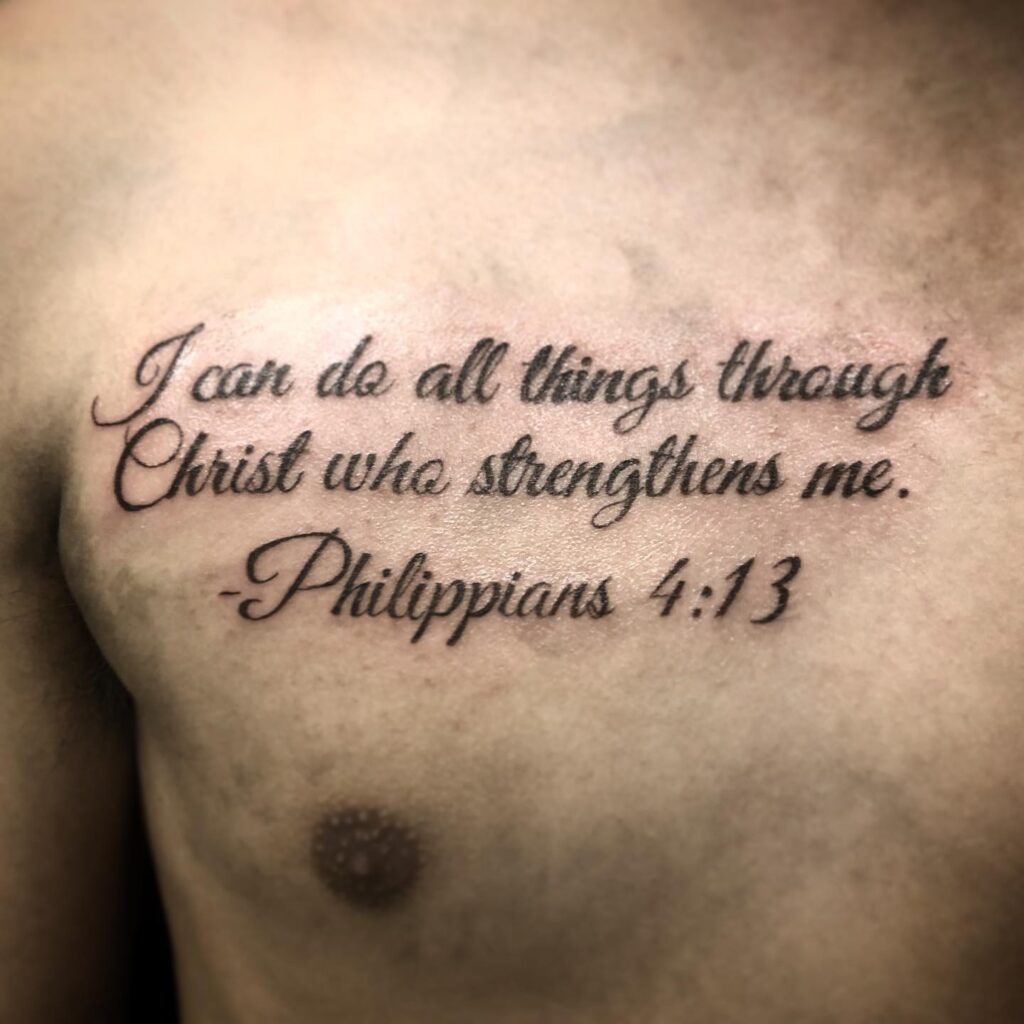 Psalm 144 Chest Tattoo Tattoo Design