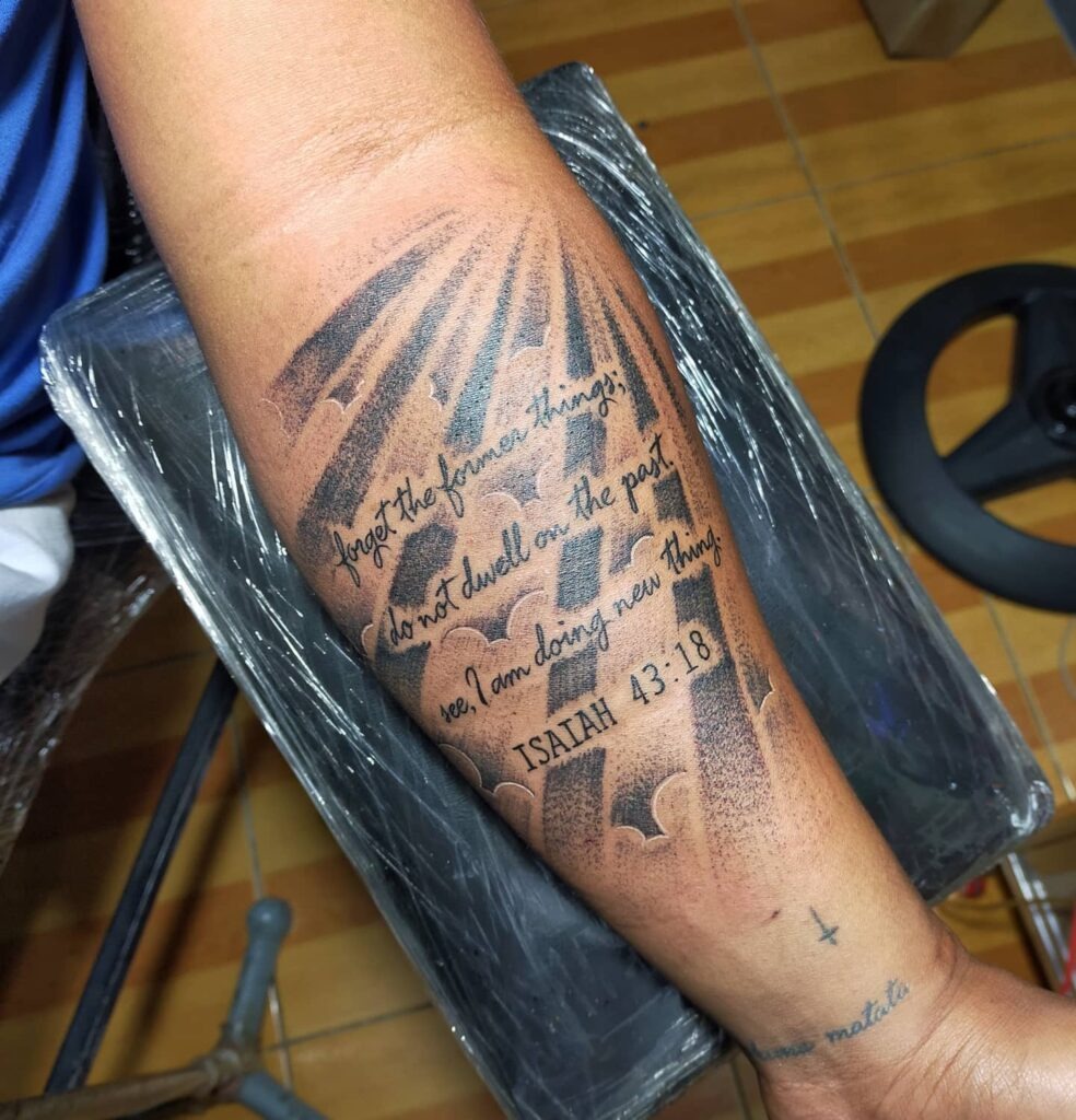 Romans 11:6 Forearm Tattoo Tattoo Design