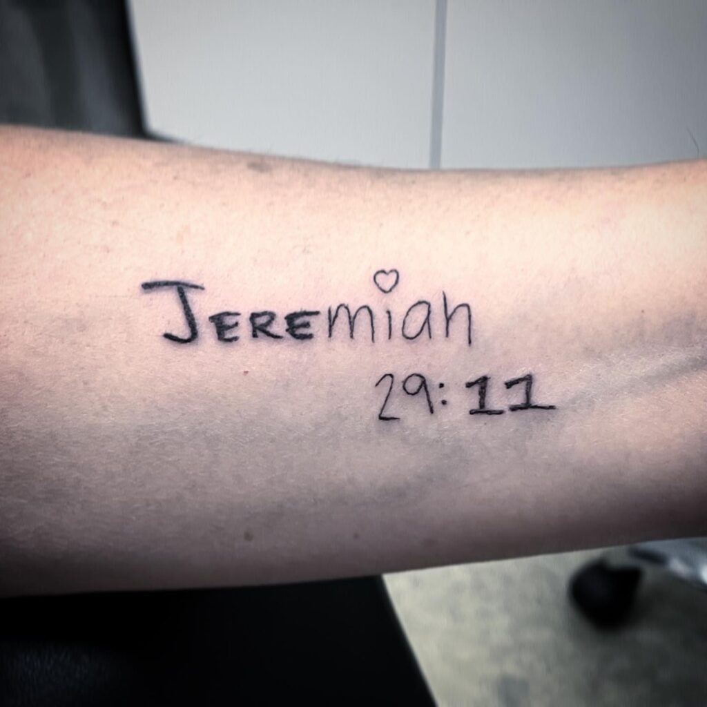 Romans 5:8 Forearm Tattoo Tattoo Design