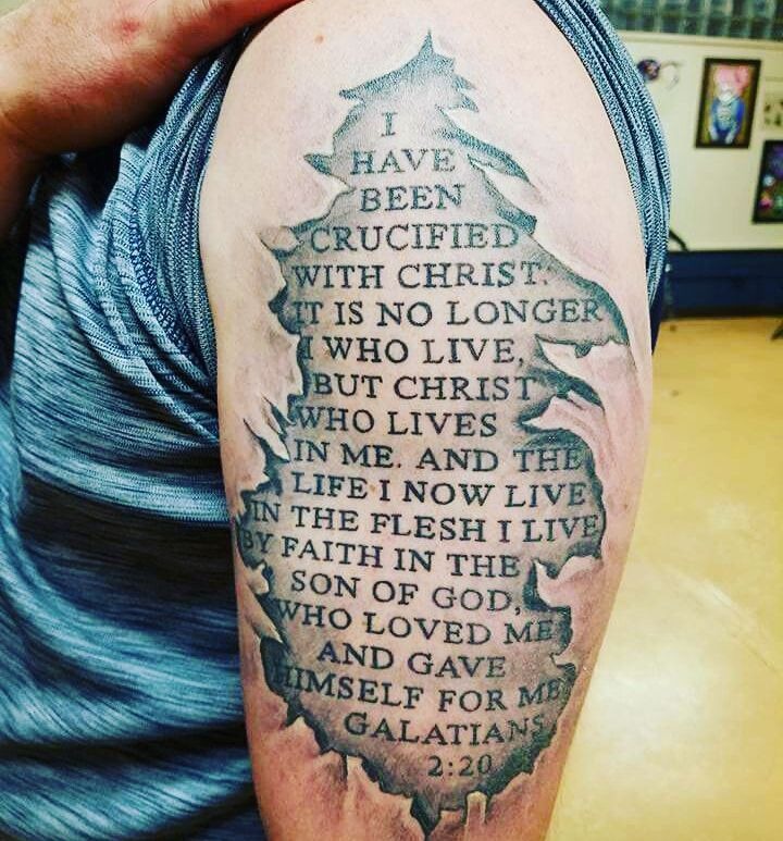 Sleeve Bible Verse Tattoo Ideas for Men Tattoo Design