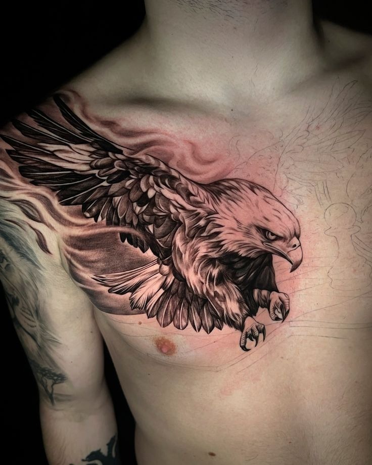 American Raptor Tattoo Design