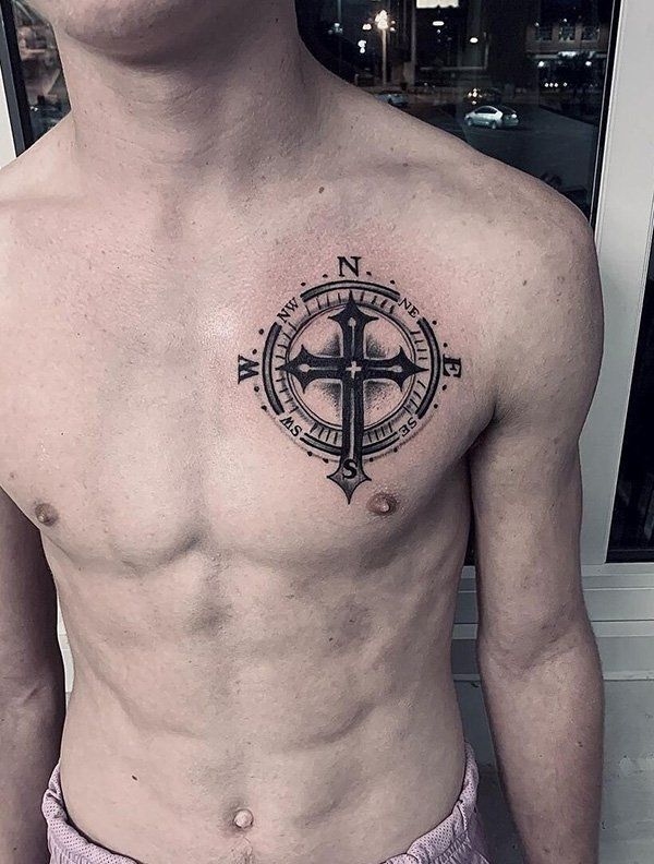 Compass of Faith Tattoo Design