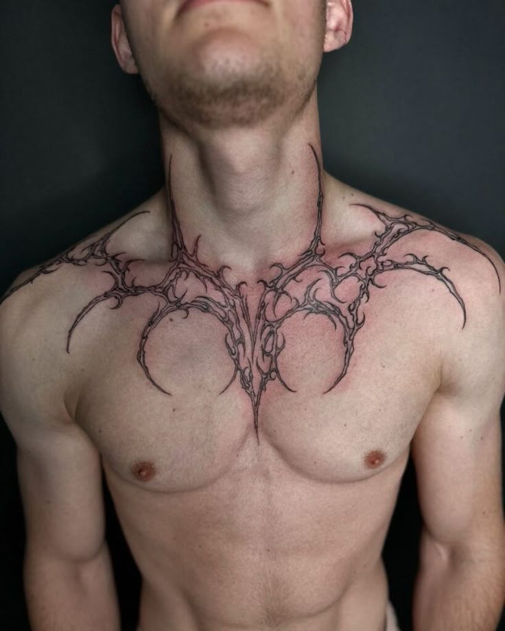 Gothic Rootwork Tattoo Design