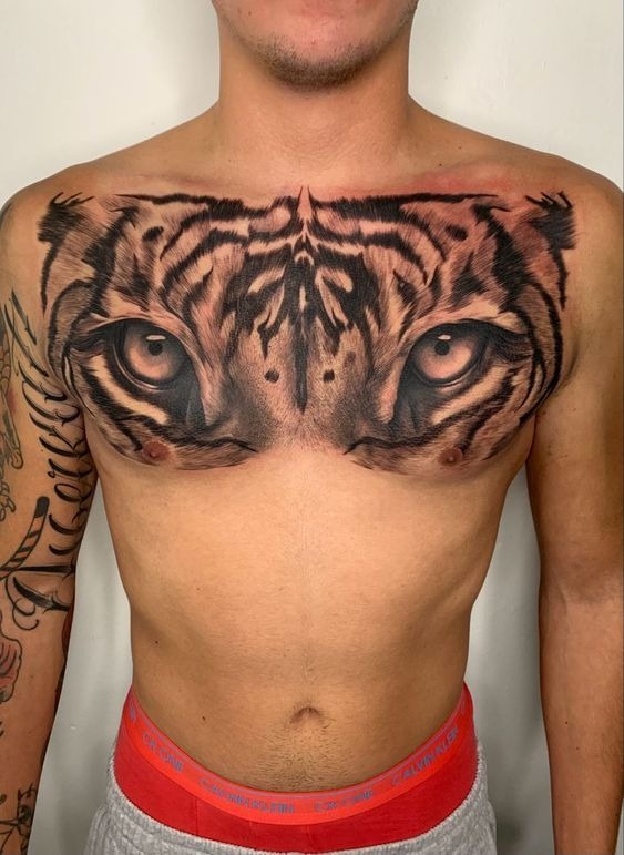 Tiger’s Gaze Tattoo Design