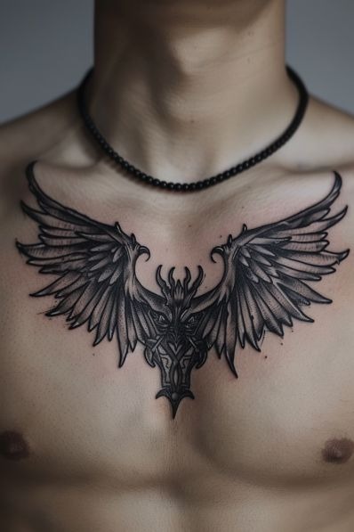 Wings of the Warrior Tattoo Design