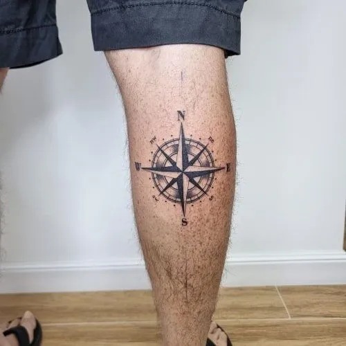 Classic Compass Rose Tattoo Tattoo Design