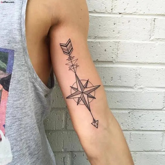Geometric Compass Tattoo Tattoo Design