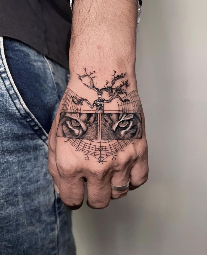 This tattoo takes the concept of focus to a new level.