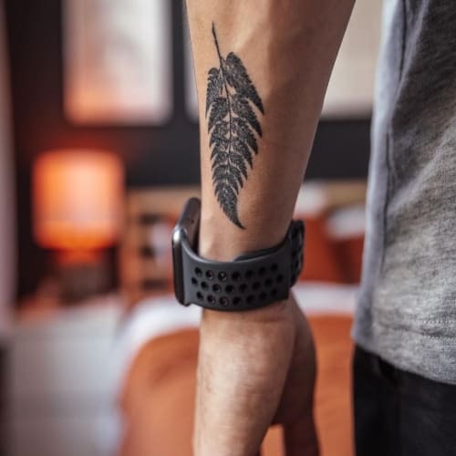 Minimalist Fern Wrist Tattoo Tattoo Design