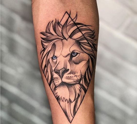 Regal Lion Forearm Tattoo Tattoo Design