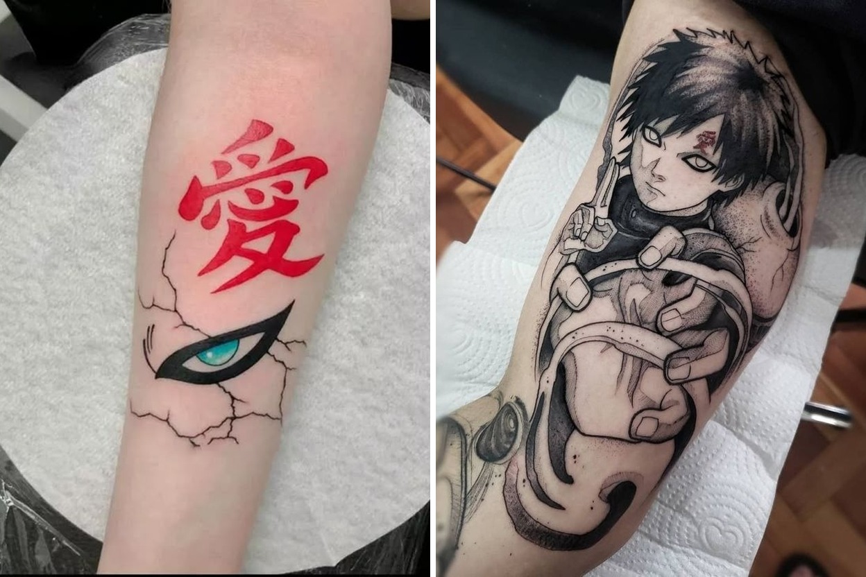 25+ Men Gaara Tattoo Ideas Full of Meaning and Personal Style Featured Lookbook Collage