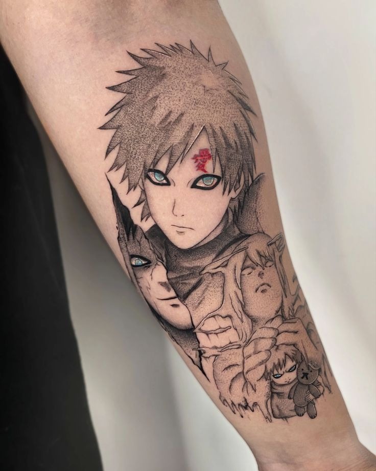 Gaara’s Emotional Evolution Tattoo Design