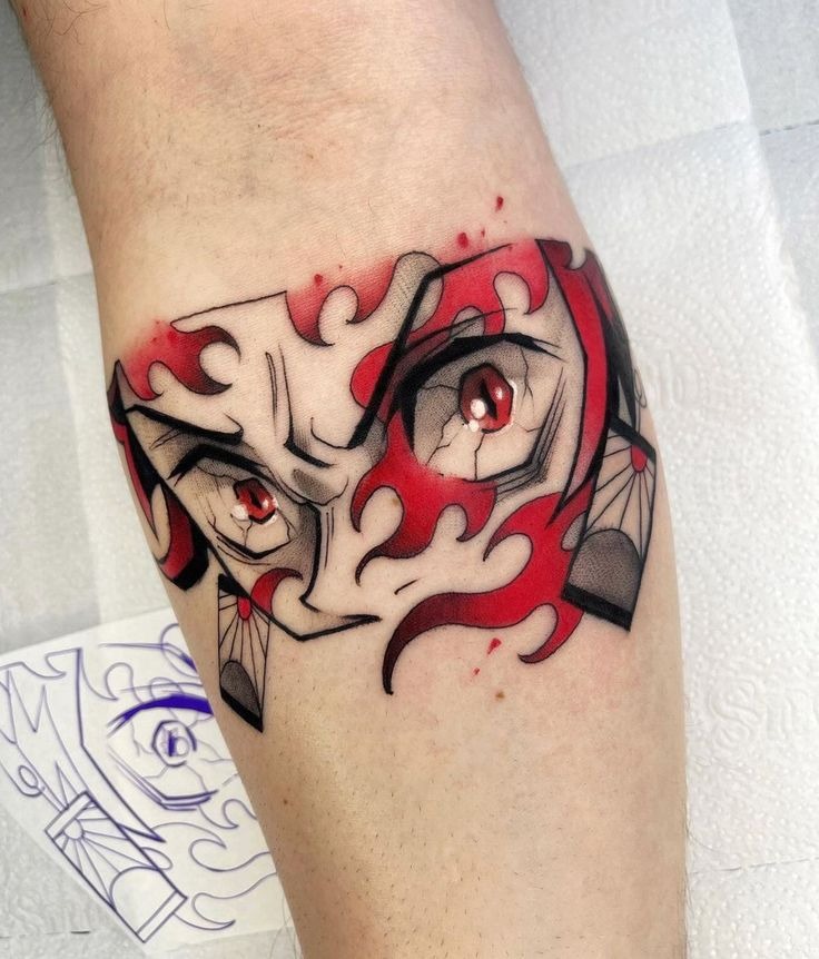 The Demon’s Gaze Tattoo Design