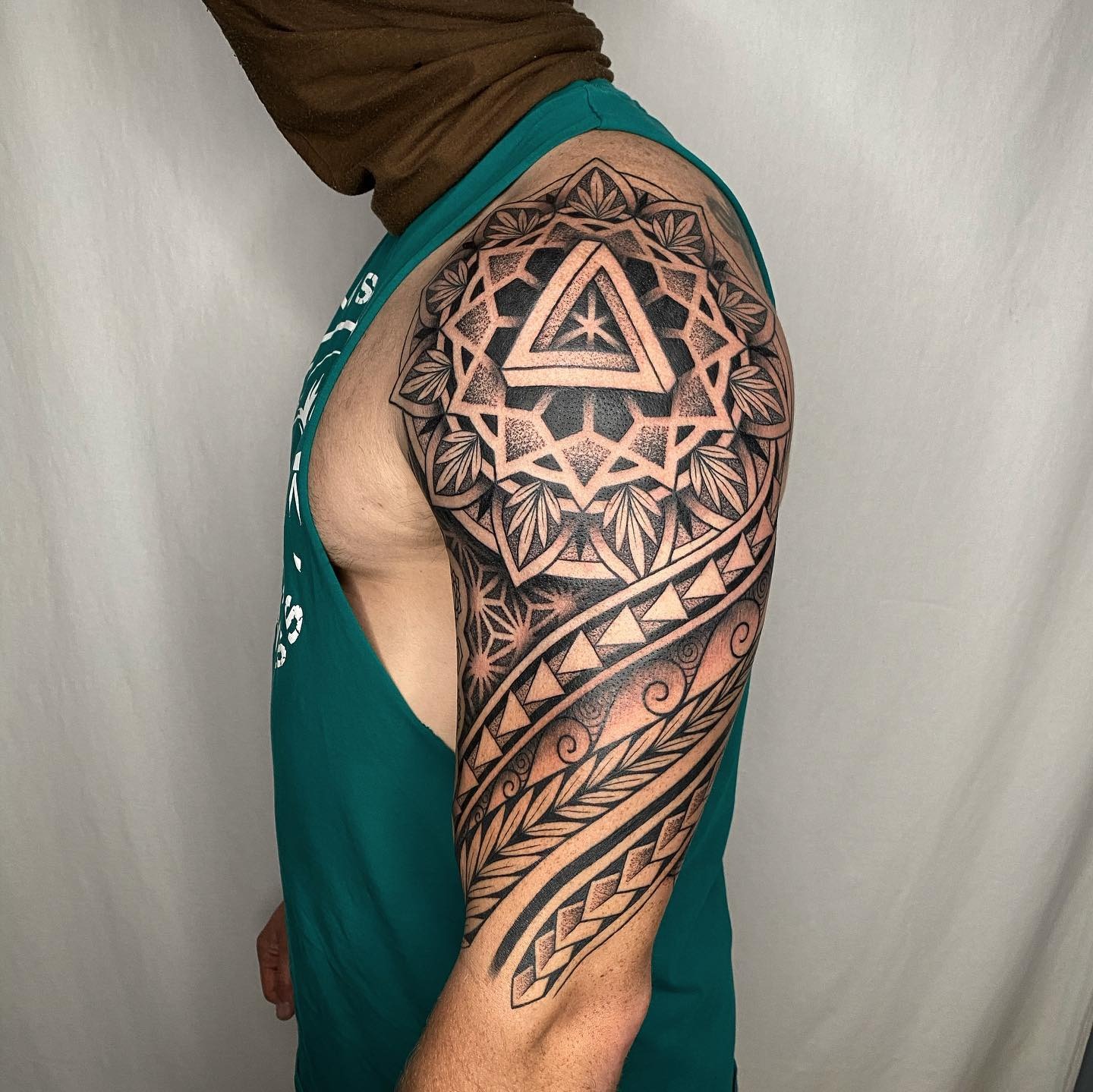 Polynesian Tribal Half Sleeve Tattoo Tattoo Design