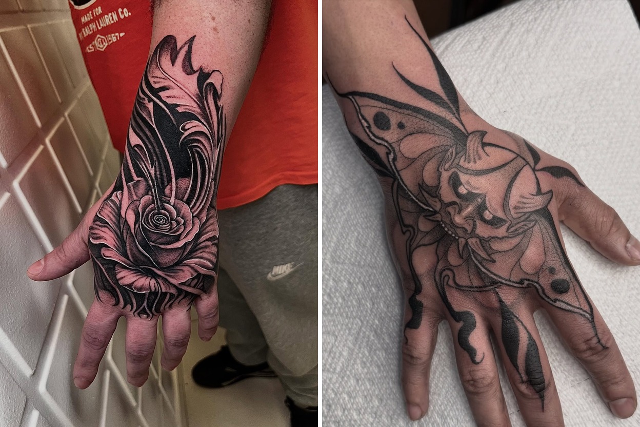 18+ Men Hand Tattoo Ideas Full of Meaning and Personal Style Featured Lookbook Collage