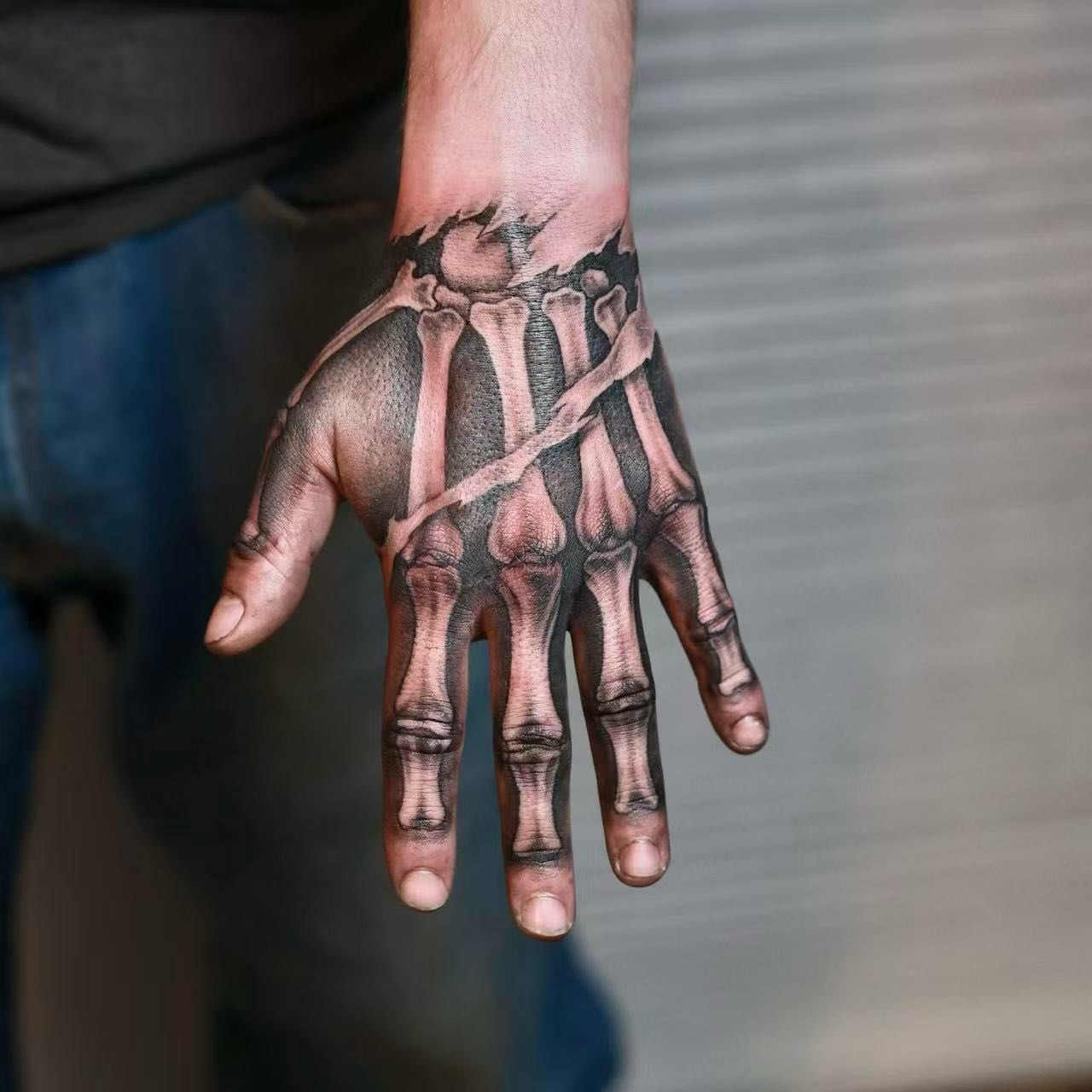 Skeletal Hand Bones Tattoo Tattoo Design