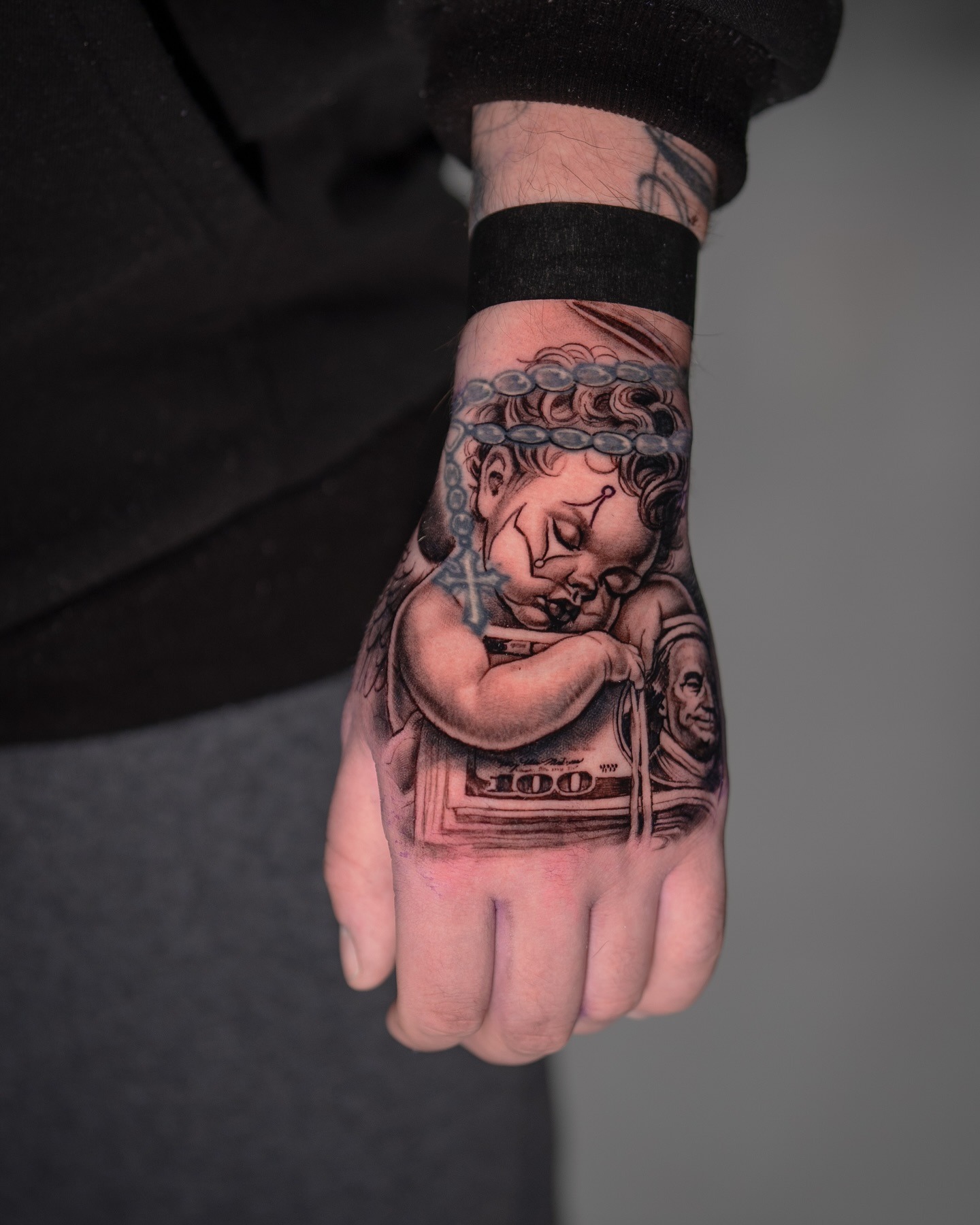 Sleeping Cherub Money Tattoo Tattoo Design