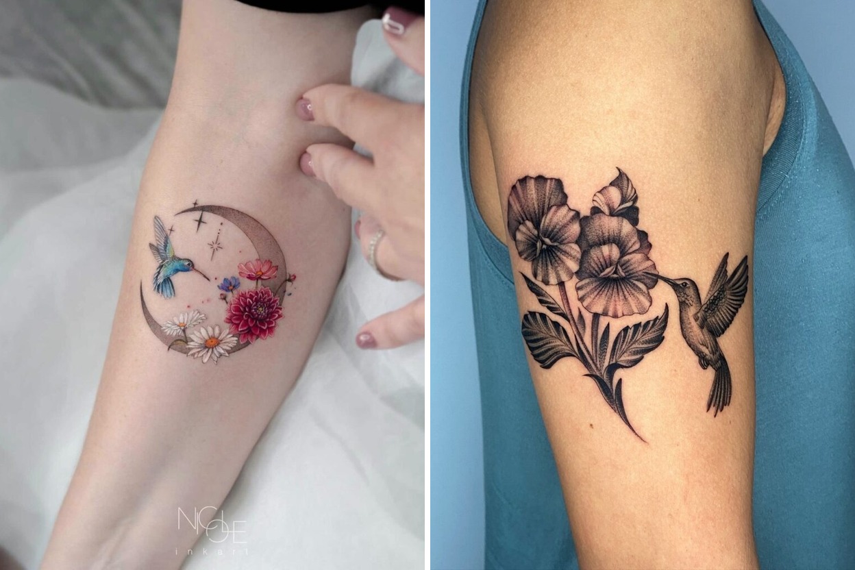 77+ Men Hummingbird Tattoo Ideas For a Bold Statement Featured Lookbook Collage