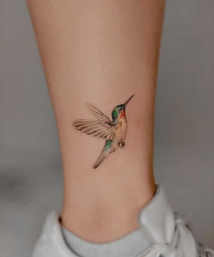 Fine Line Tiny Hummingbird Arm Tattoo Tattoo Design