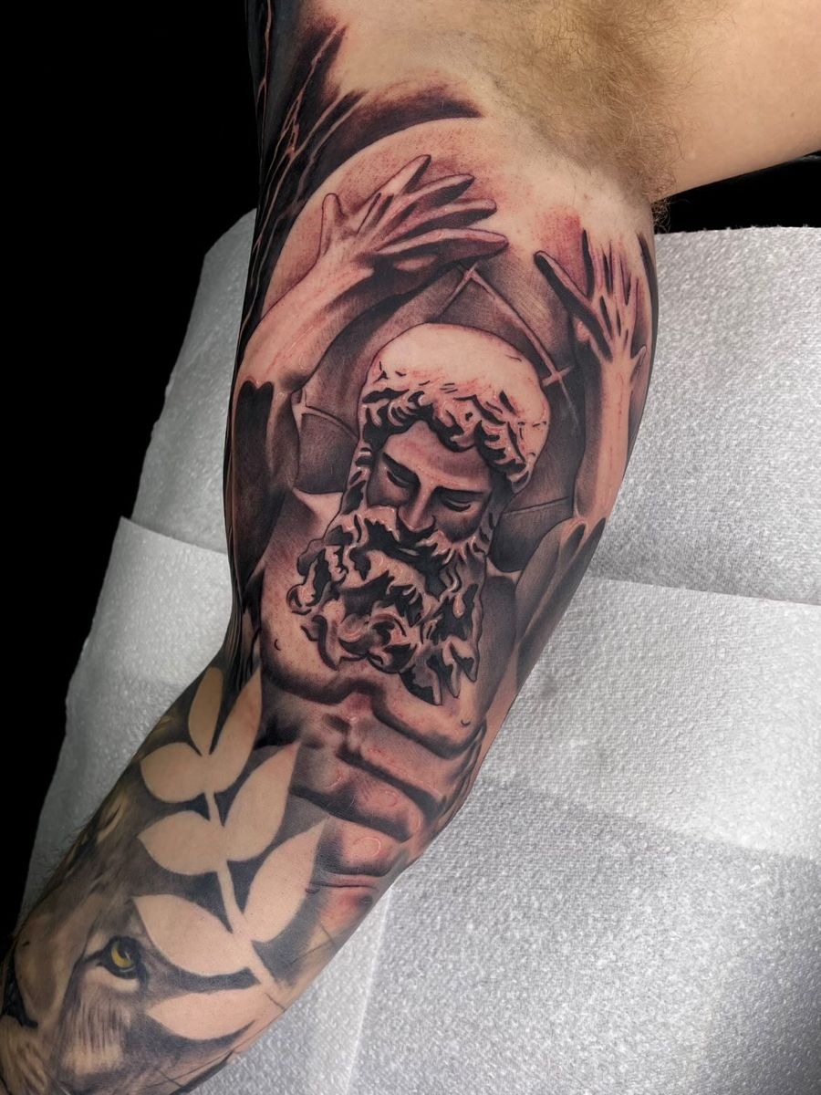 Atlas Greek Mythology Inner Bicep Tattoo Tattoo Design