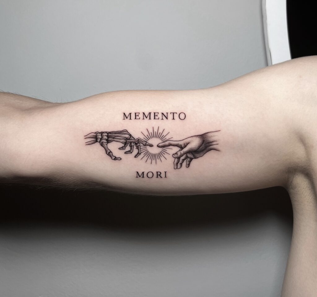 Divine Touch of Mortality Tattoo Tattoo Design