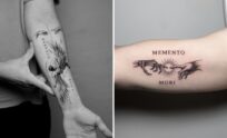 Men Memento Mori Tattoo Ideas For Minimalist and Expressive Tattoos