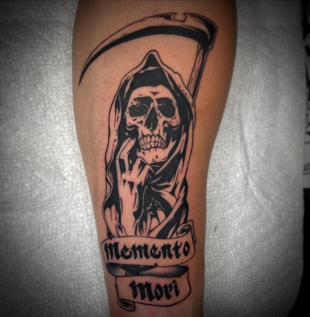 Grim Reaper Memento Mori Tattoo Tattoo Design
