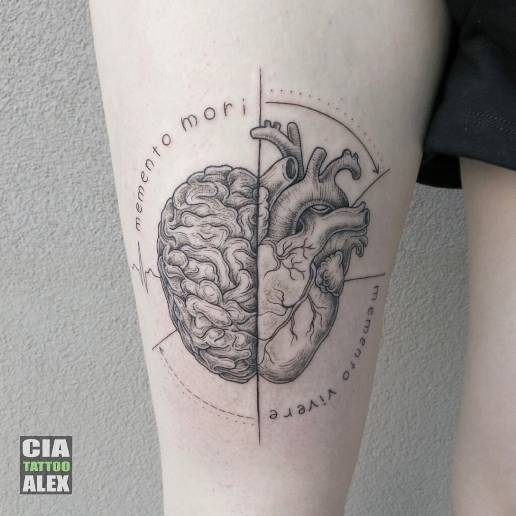 Heart and Mind Memento Vivere Tattoo Tattoo Design