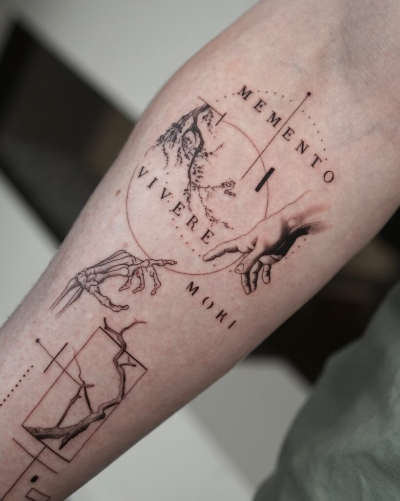 Memento Vivere Minimalist Tattoo Tattoo Design