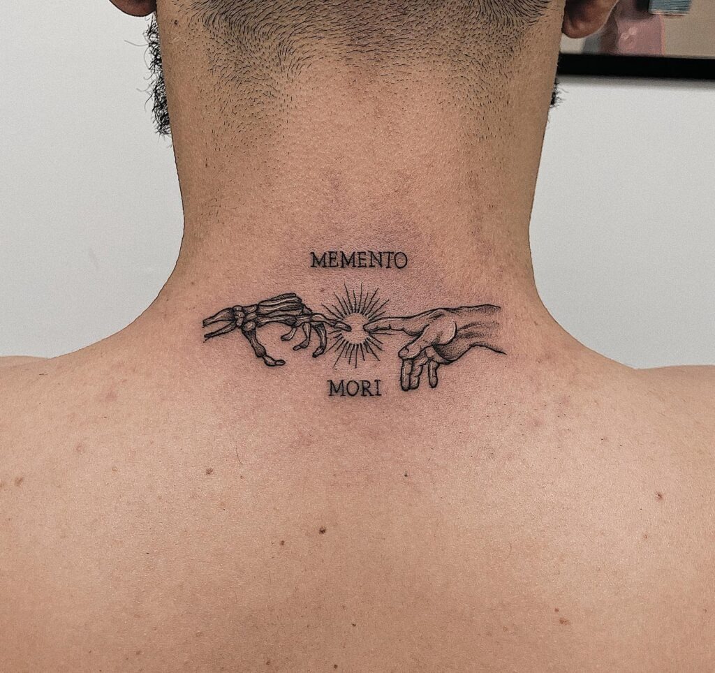 Nape Touch of Mortality Tattoo Tattoo Design