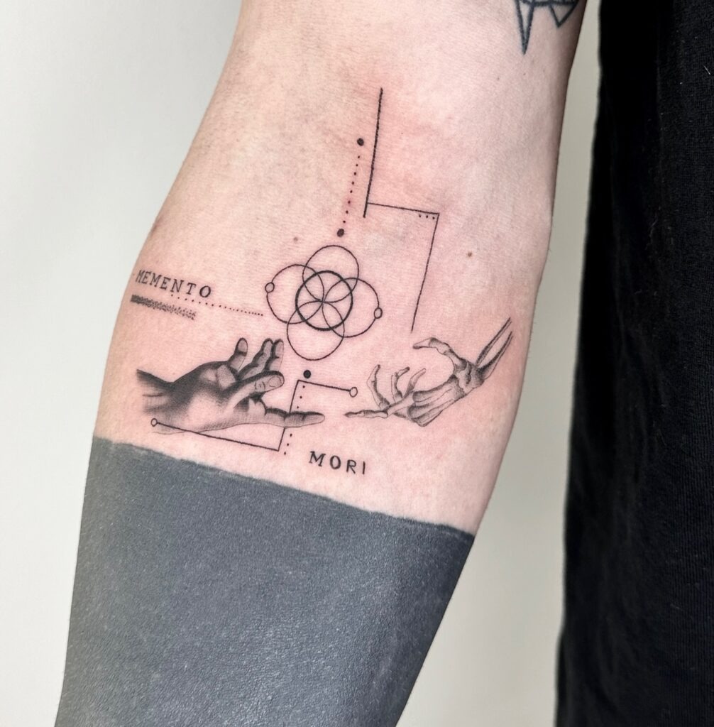Sacred Geometry Memento Mori Tattoo Tattoo Design