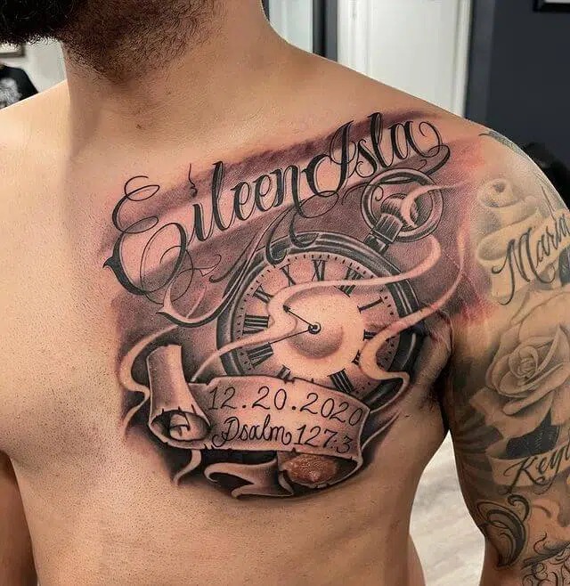 Shoulder Footprint Tattoo Tattoo Design