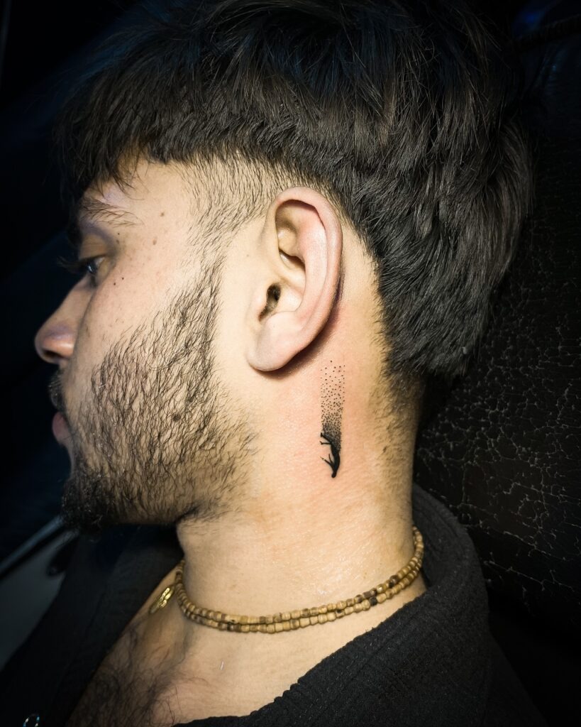 Clawed Shadows Neck Tattoo Tattoo Design