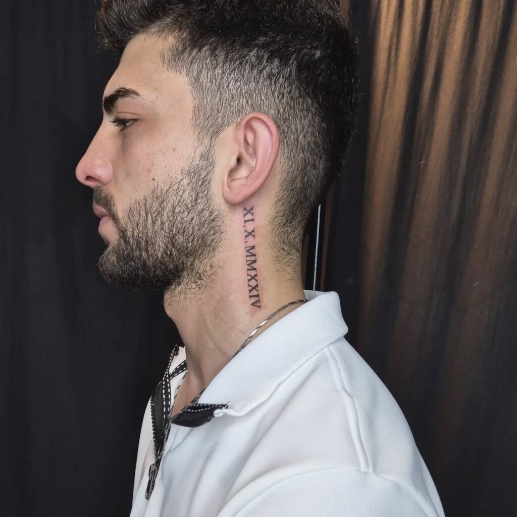 Eye of Time Neck Tattoo Tattoo Design