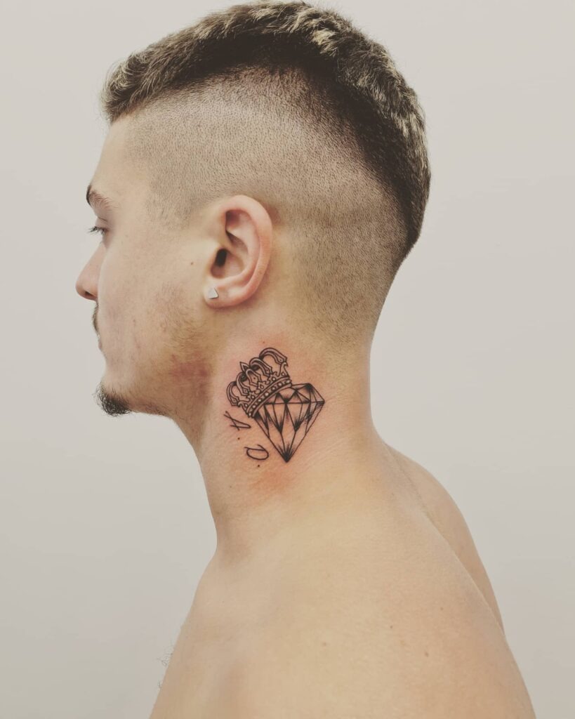 Guardian Angel Neck Tattoo Tattoo Design