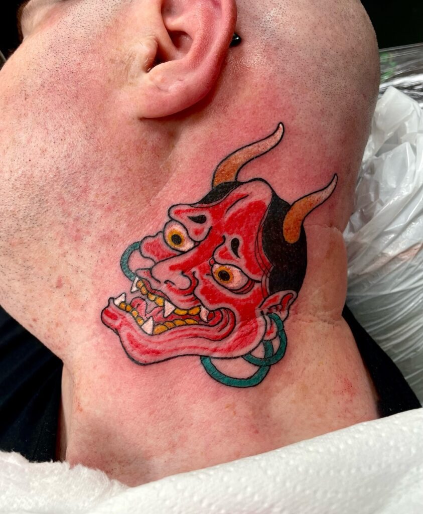 Money and Seduction Neck Tattoo Tattoo Design