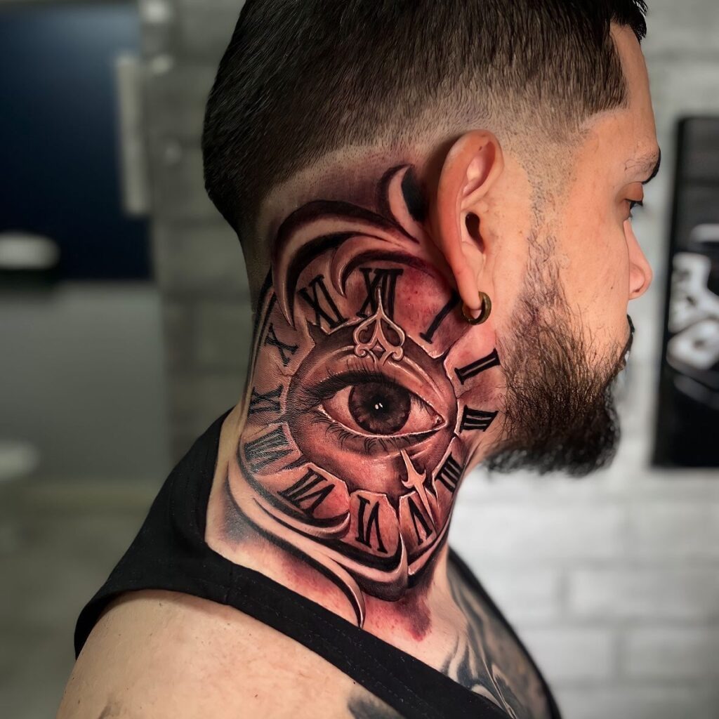 Samurai Rhino Neck Tattoo Tattoo Design
