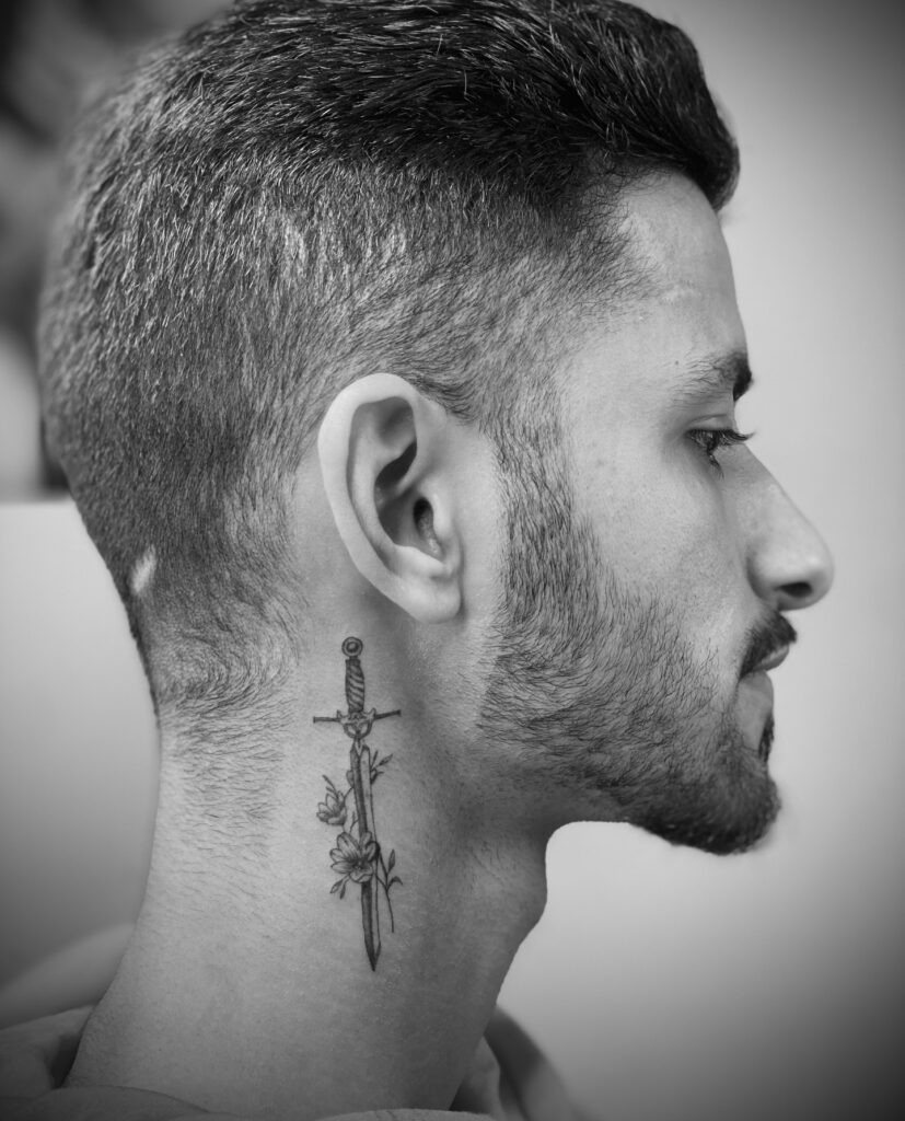 Vibrant Cobra Side Neck Tattoo Tattoo Design