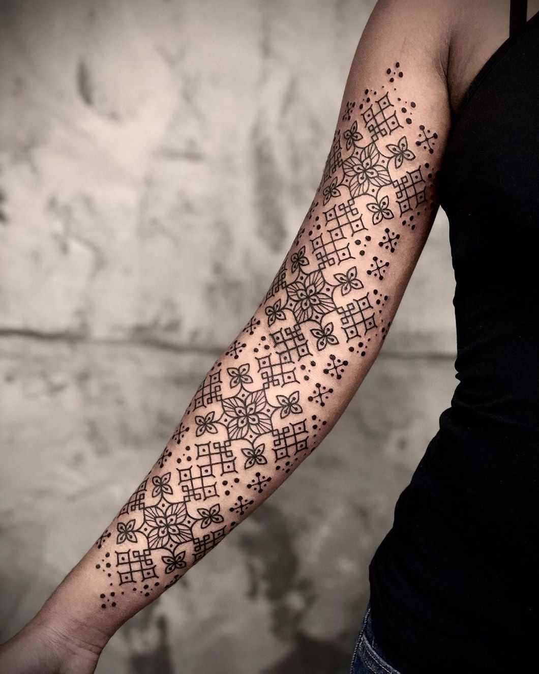 Celestial Wrist and Hand Design Tattoo Design
