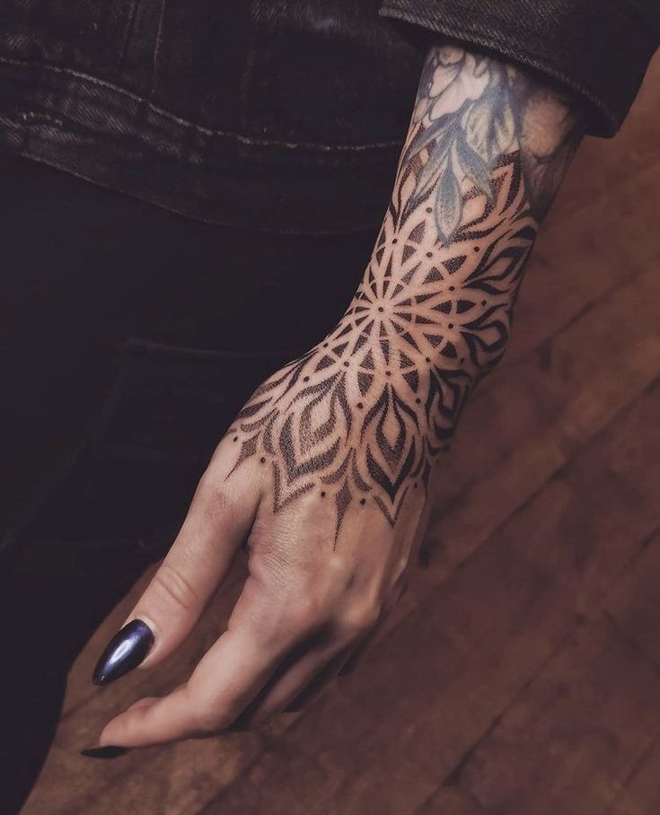 Ornamental Cuff Forearm Sleeve Tattoo Design